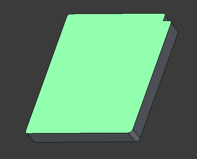 Using the extrude tool to extrude the sketch to the thickness of the cartridge